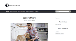 Desktop Screenshot of mindbodyandpaw.com